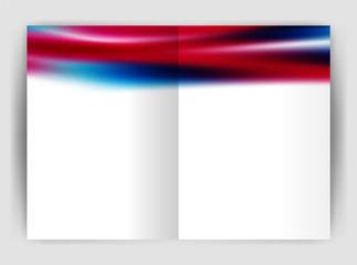Blurred wave line. Business annual report abstract background