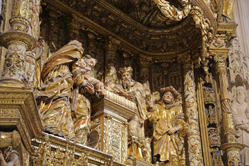 Detalle, Retablo, Catedral de Burgos
