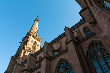 Fototapeta premium Karlsruhe Church Cathedral St Bernhard Religious Architecture Bernhardskirche Catholic