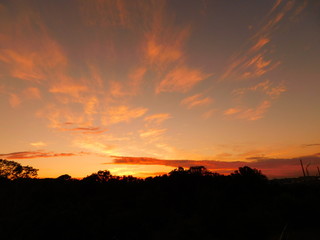 Obraz premium Bright sunset