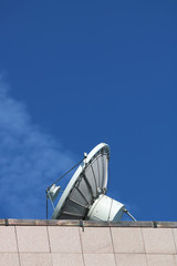 satellite dish and blue sky