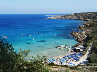 beach coast landscape mediterranean sea Cyprus island