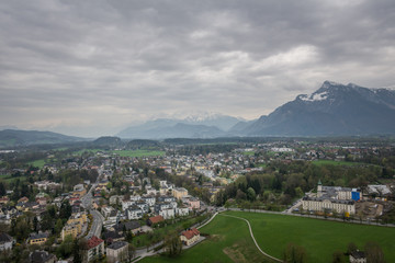 Fototapeta na wymiar At Fortress Hohensalzburg in Salzburg