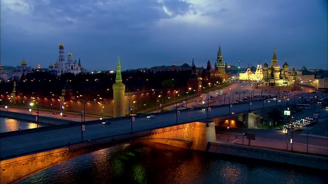 Kreml blue hour timelapse