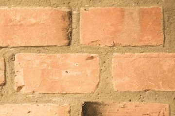 Texture of old vintage brick wall.