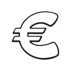 Doodle of euro sign