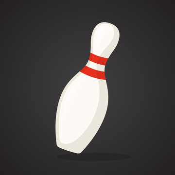 One bowling pin