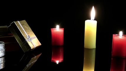 Candles and Gift Box