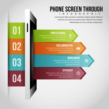 Phone Screen Through Infographic