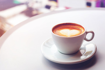 Morning Coffee cup on table