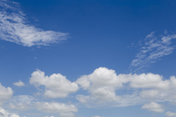 Naklejka na ściany i meble Beautiful blue sky and clouds.