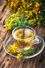 Herbal Hypericum tea.