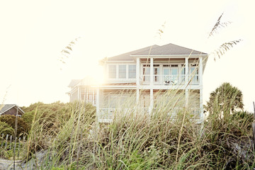Summer Beach House - obrazy, fototapety, plakaty