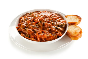 Chinese food with chicken