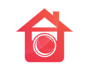 Modern House Real Estate Logo - House And Camera Symbol