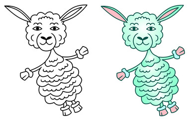 Cute Sheep cartoon