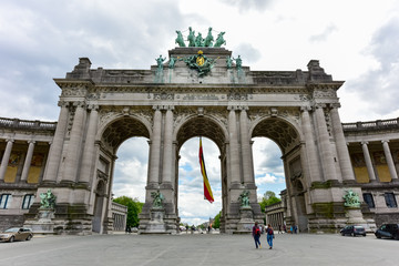 Fototapeta na wymiar Cinquantenaire Park in Brussels