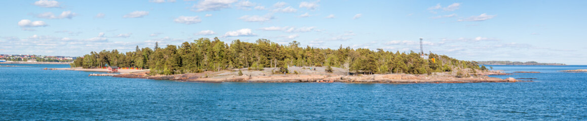 Schären vor Helsinki Panorama Kustaanmiekka Helsinki Finnland