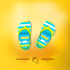 Summer vacation and travel background. Vector Illustration, Graphic Design Editable For Your Design.