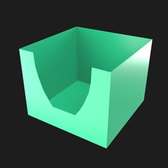 sales point box 3d illustration