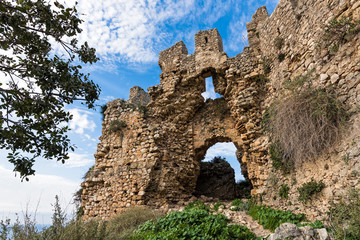 The main gate of the Old Navarino castle or Paliokastro in Peloponnese, Greece © dinosmichail