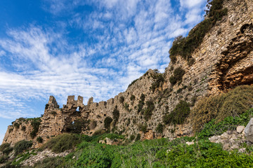 Plakat View of the Old Navarino castle or Paliokastro in Peloponnese, Greece