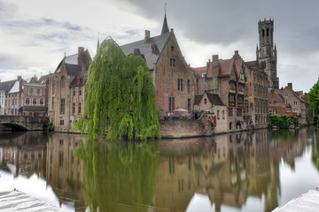 Fototapeta premium Kanały Brugii, Belgia
