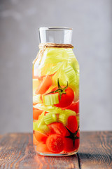 Water Infused with Tomato and Celery.