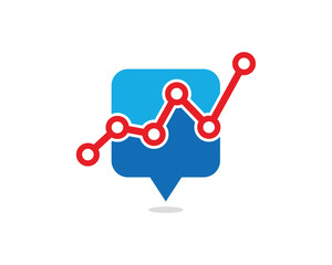 Chart Point Logo Template Design Vector, Emblem, Design Concept, Creative Symbol, Icon