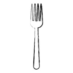 fork icon over white background vector illustration