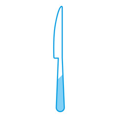 knife icon over white background vector illustration