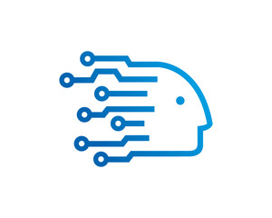 Geek Technology Logo Template Design Vector, Emblem, Design Concept, Creative Symbol, Icon