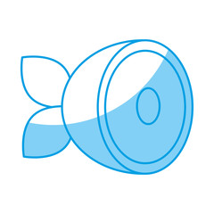 ham icon over white background vector illustration