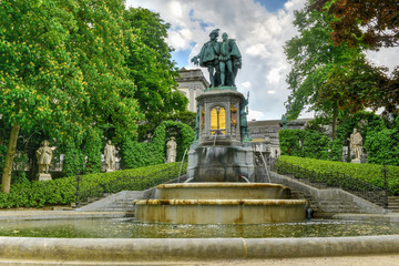 Fototapeta premium Petit Sablon Park - Brussels, Belgium
