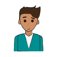 young happy man in casual outfit icon image