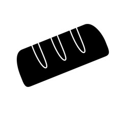 bread icon over white background vector illlustration