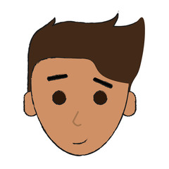 face of happy young man icon image