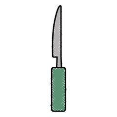 knife icon over white background vector illustration