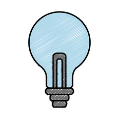light bulb icon over white background vector illustration