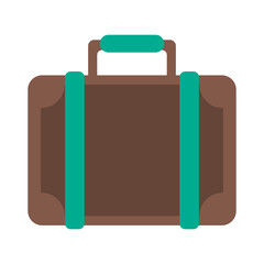 travel suitcase icon image vector illustration design 