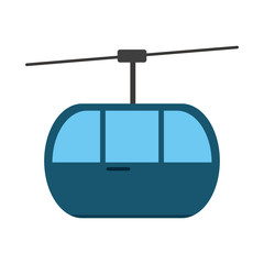 funicular or cable car icon image vector illustration design 