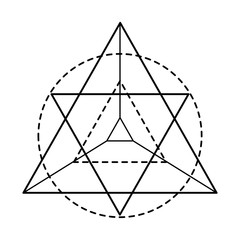geometric figure icon over white background vector illustration