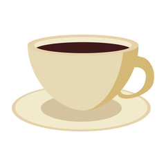 coffee beverage in mug  icon image vector illustration design 