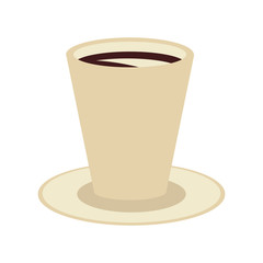 coffee beverage in mug  icon image vector illustration design 