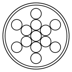 geometric figure icon over white background vector illustration