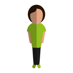 faceless person icon image vector illustration design 