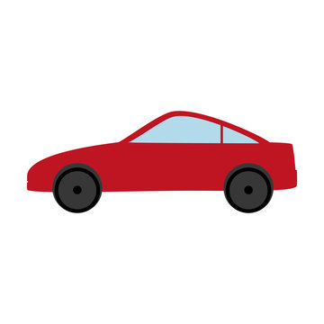 sport car icon over white background colorful design  vector illustration