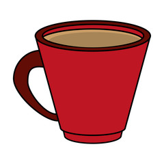 coffee beverage in mug  icon image vector illustration design 