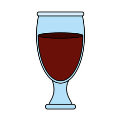 coffee beverage in glass cup  icon image vector illustration design 