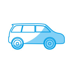 car icon over white background vector illustration